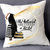 she believed she could, so she did, graduation pillow. the image features a black female with a cap and gown and a stack of books